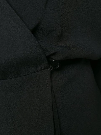 Shop Alexander Wang Layered Mini Wrap Dress In Black