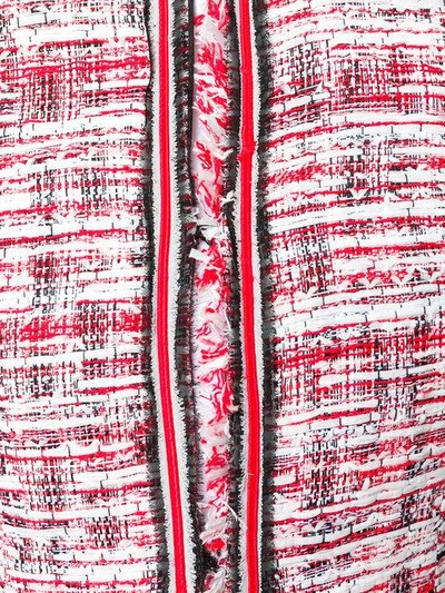 Shop Karl Lagerfeld Cropped Boucle Jacket - Red