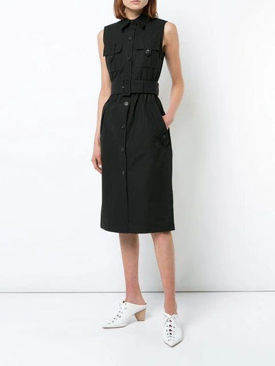 Shop Derek Lam Sleeveless Utility Shirt Dress