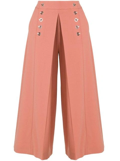 Shop Alexander Wang Pleat Front Trousers In Yellow