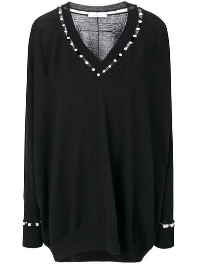 Shop Givenchy Pullover Mit Kunstperlen In Black