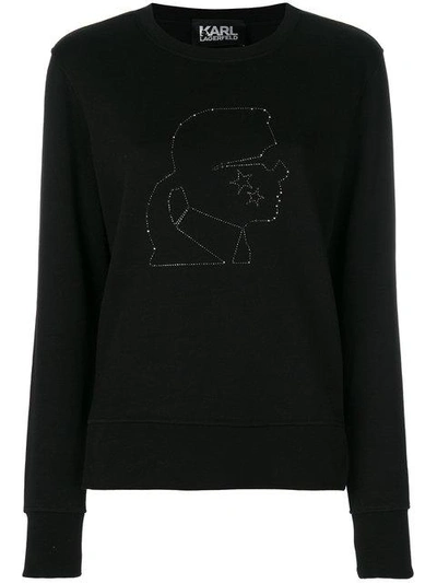 Shop Karl Lagerfeld Karl Constellation Head Sweatshirt
