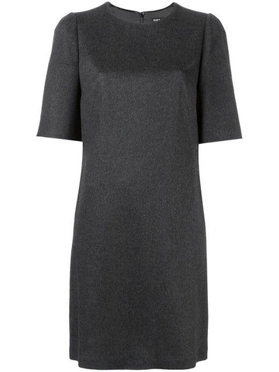 Shop Dolce & Gabbana Shift Dress In Grey