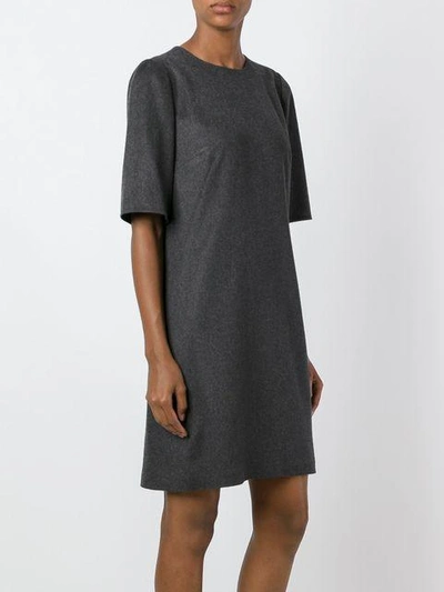 Shop Dolce & Gabbana Shift Dress In Grey