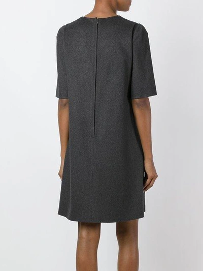 Shop Dolce & Gabbana Shift Dress In Grey