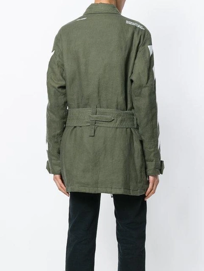 Shop Off-white Military Jacket - Green