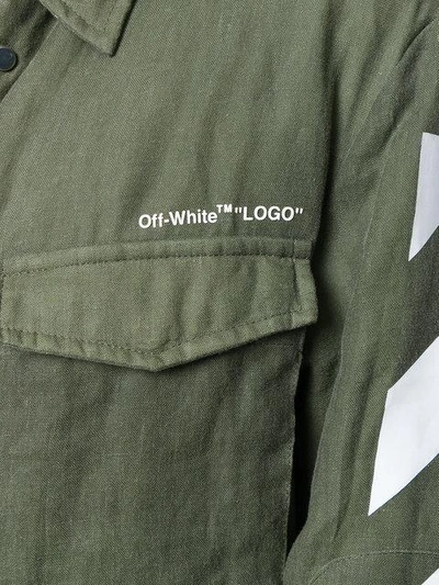 Shop Off-white Military Jacket - Green