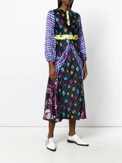 Shop Duro Olowu Patterned Long Sleeved Dress