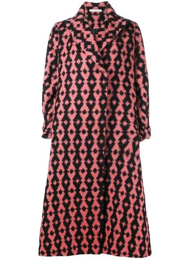Shop Emilia Wickstead 'troy' Oversized Coat In Pink