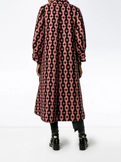 Shop Emilia Wickstead 'troy' Oversized Coat In Pink