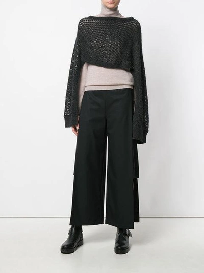 Shop Chalayan Weite Hose In Black