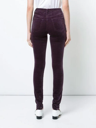 Shop J Brand Maria Skinny Jeans - Pink & Purple