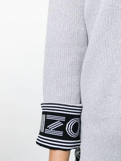 Shop Kenzo Logo Cuff Sweater