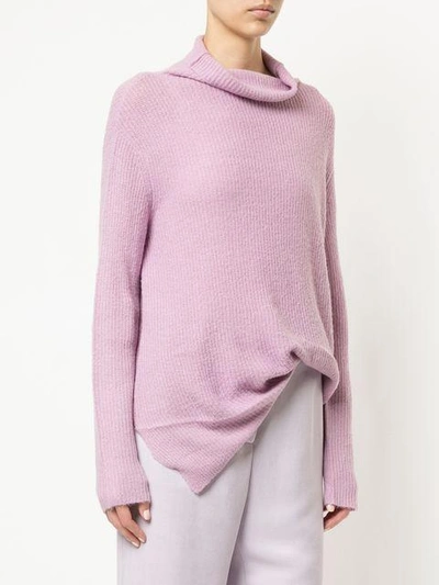 Shop Sies Marjan Fern Turtleneck Sweater - Pink & Purple
