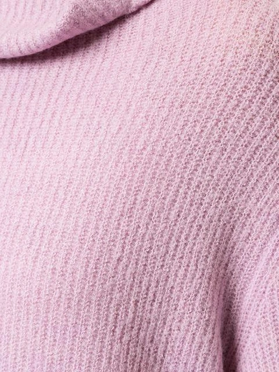 Shop Sies Marjan Fern Turtleneck Sweater - Pink & Purple