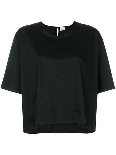 Shop C.t.plage Loose Fit Cropped T-shirt In Black