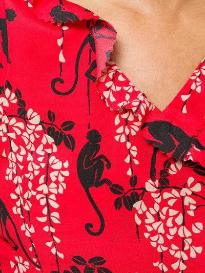 Shop Red Valentino Monkey Print Dress