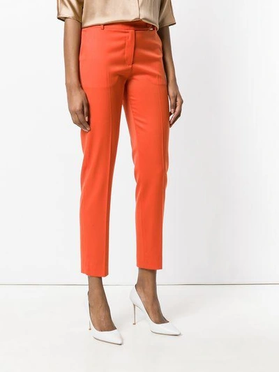 Shop Styland Cropped Trousers In Yellow