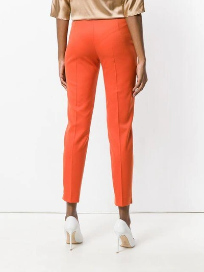 Shop Styland Cropped Trousers In Yellow