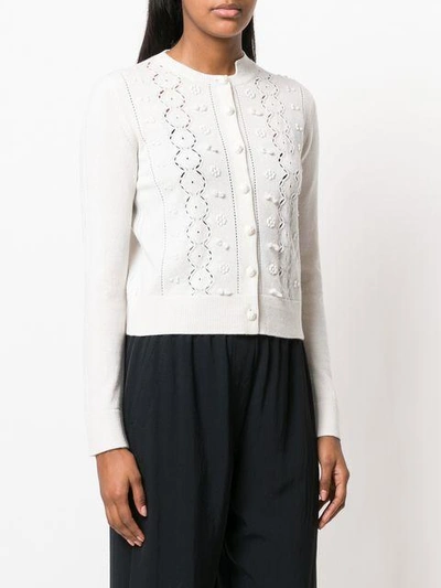 Shop Barrie Embroidered Detail Cardigan