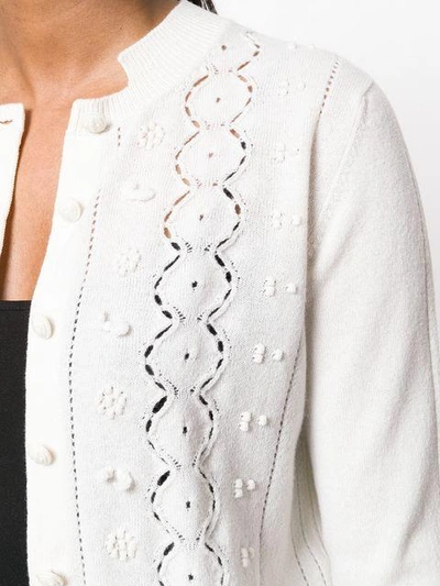 Shop Barrie Embroidered Detail Cardigan