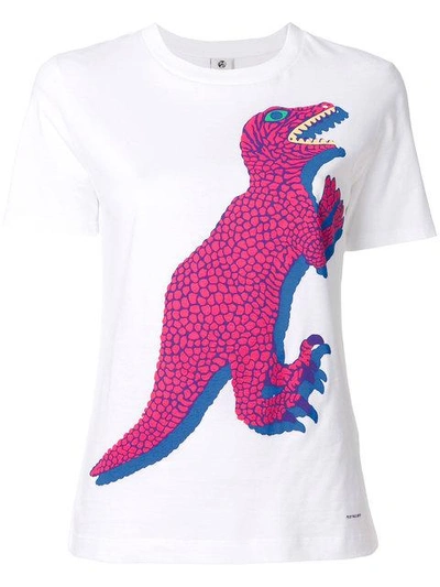 Shop Ps By Paul Smith 'dino' Print T-shirt - White