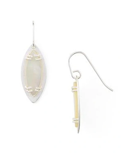 Shop Stephanie Kantis Leaf Drop Earrings In Silver