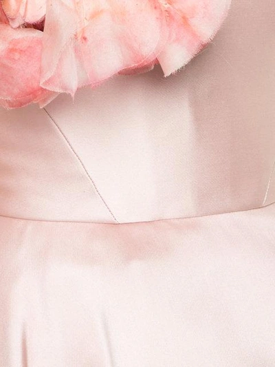 Shop Marchesa Off-the-shoulder Gown In Pink