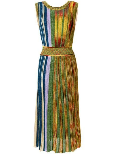 Shop Missoni Striped Belted Dress