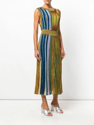 Shop Missoni Striped Belted Dress