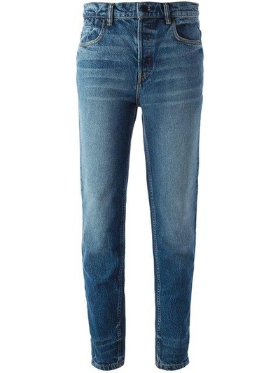 Shop Alexander Wang Straight Leg Jeans - Blue