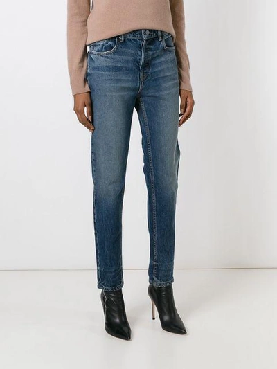 Shop Alexander Wang Straight Leg Jeans - Blue