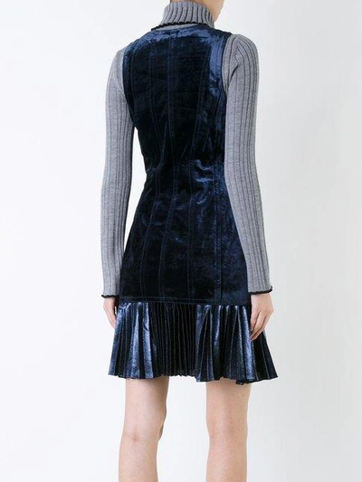 Shop 3.1 Phillip Lim / フィリップ リム Bonded Velvet Dress In Blue