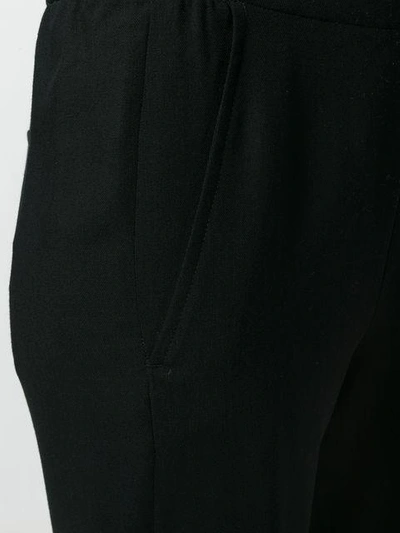 Shop Ann Demeulemeester Cropped Trousers In Black