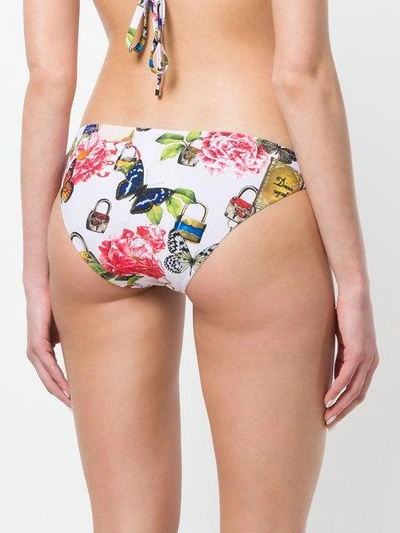 Shop Dolce & Gabbana Secret Print Bikini Bottoms