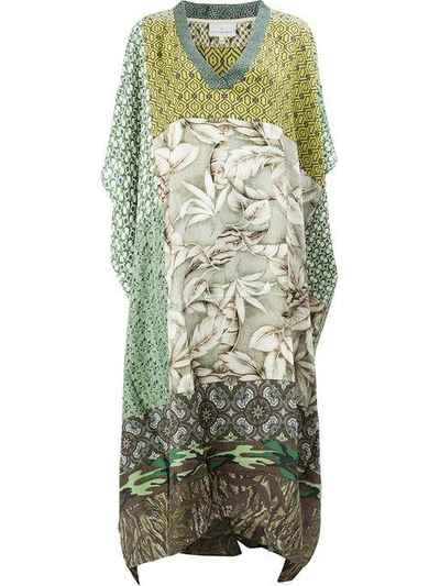 Shop Pierre-louis Mascia Printed Kimono Dress