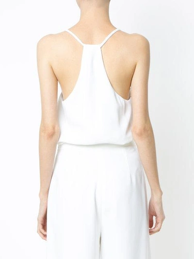 Shop Andrea Marques Thin Straps Bodysuit - White