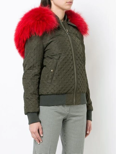 Shop Mr & Mrs Italy London Bomber Jacket In Green