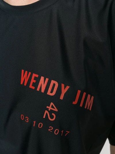 Shop Wendy Jim Loose Fit Logo T In Black