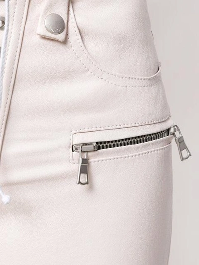 lace up detail trousers