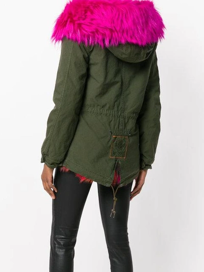 Shop Mr & Mrs Italy Fur-lined Hooded Parka - Green