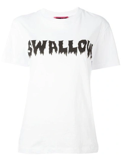 Shop Mcq By Alexander Mcqueen Mcq Alexander Mcqueen Swallow Print T-shirt - White