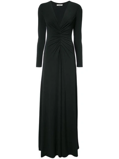 Shop Halston Heritage Ruched Front Dress - Black