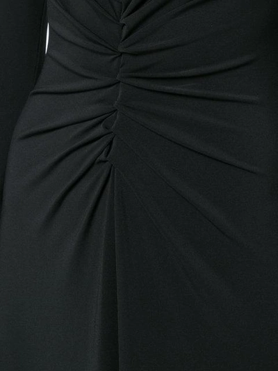 Shop Halston Heritage Ruched Front Dress - Black