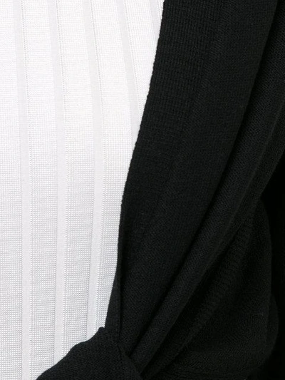 Shop Lemaire Wrapover Cardigan In Black