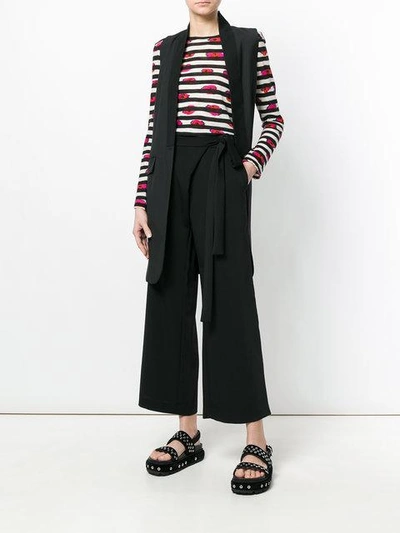 tie-fastening palazzo pants