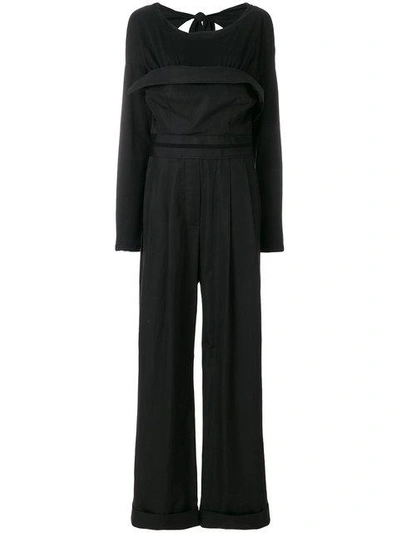 Shop Alexander Wang Deconstructed Jumpsuit In Black