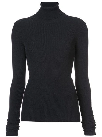 Shop Jil Sander Ribbed Roll Neck Top