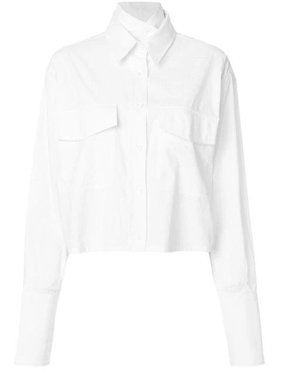 Shop Aalto Boxy Pocket Shirt - White