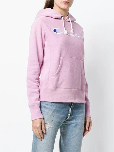 Shop Champion Reverse Weave Hoodie - Pink In Pink & Purple